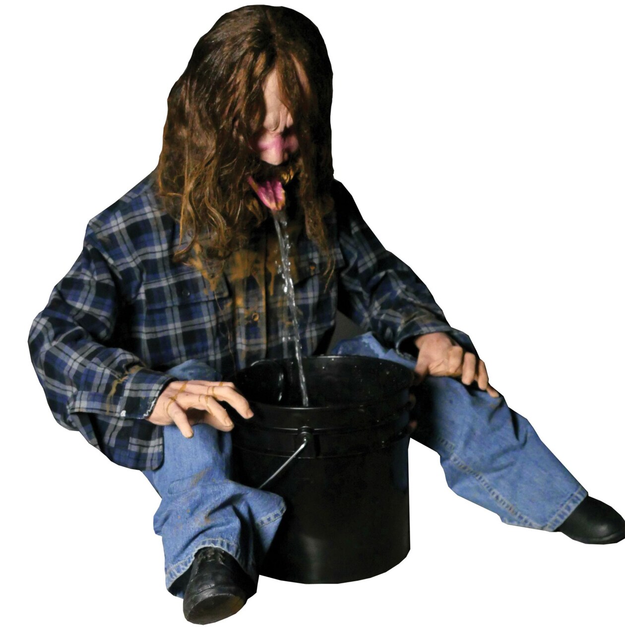 The Costume Center Blue and Black Puke Frightronic Animated Halloween Prop